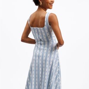 The Diana Dress - Ocean Ikat